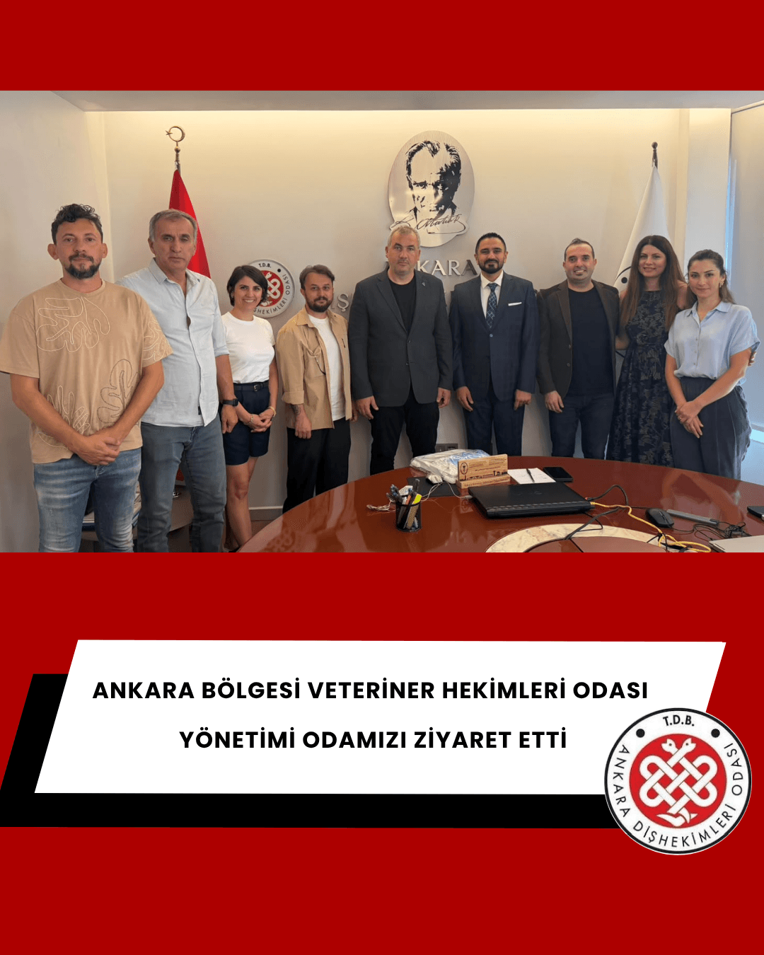 “Ankara bölgesi veteriner hekimleri odası yönetimi odamızı ziyaret etti-03.08.2026” görseli