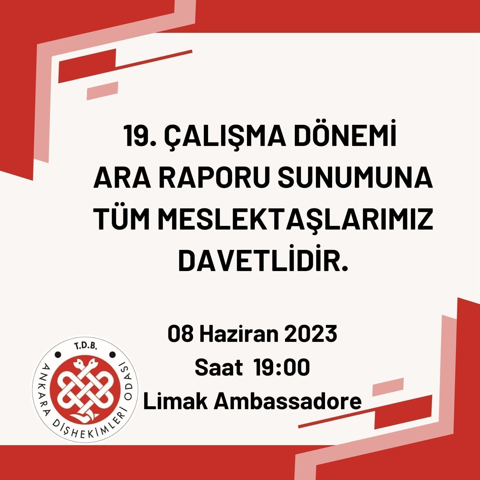 “ADO 19. çalışma dönemi ara raporu sunumuna davet” görseli