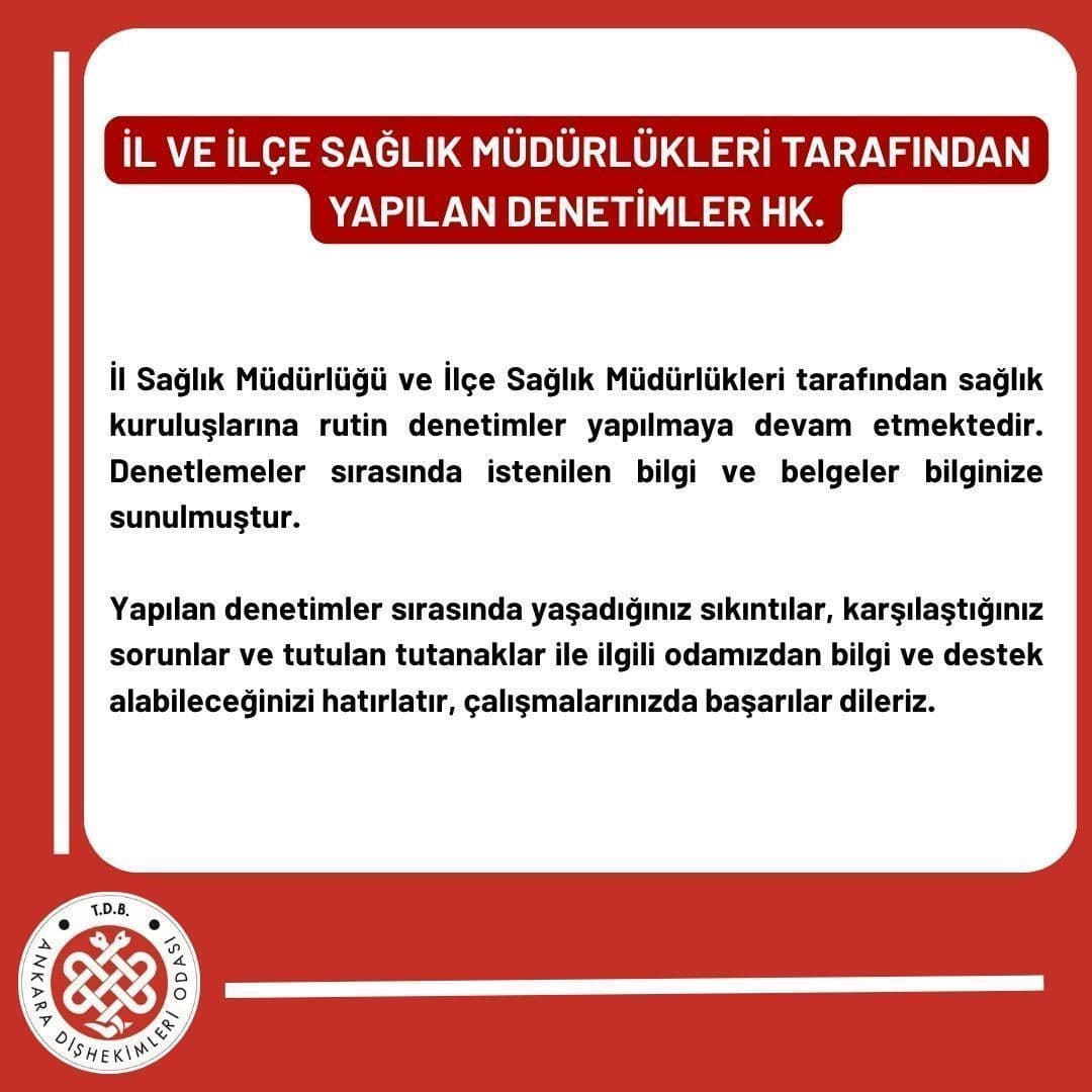 “İl ve ilçe sağlık müdürlükleri tarafından yapılan denetimler hk” görseli