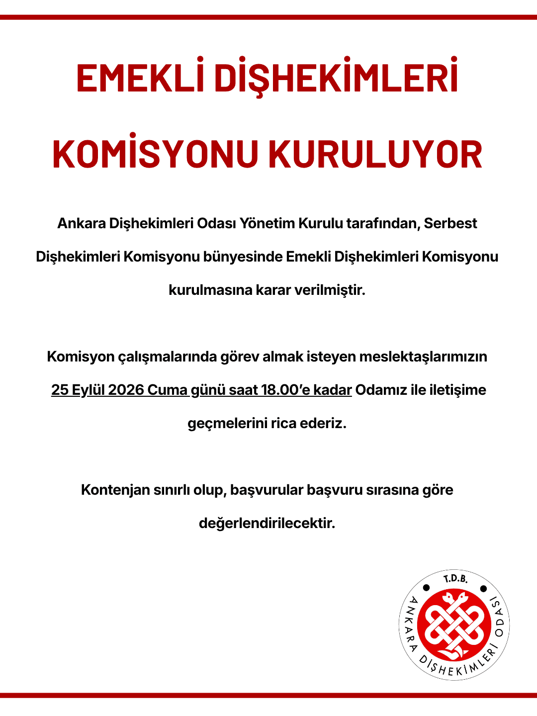 “Emekli dişhekimleri komisyonu kuruluyor” görseli