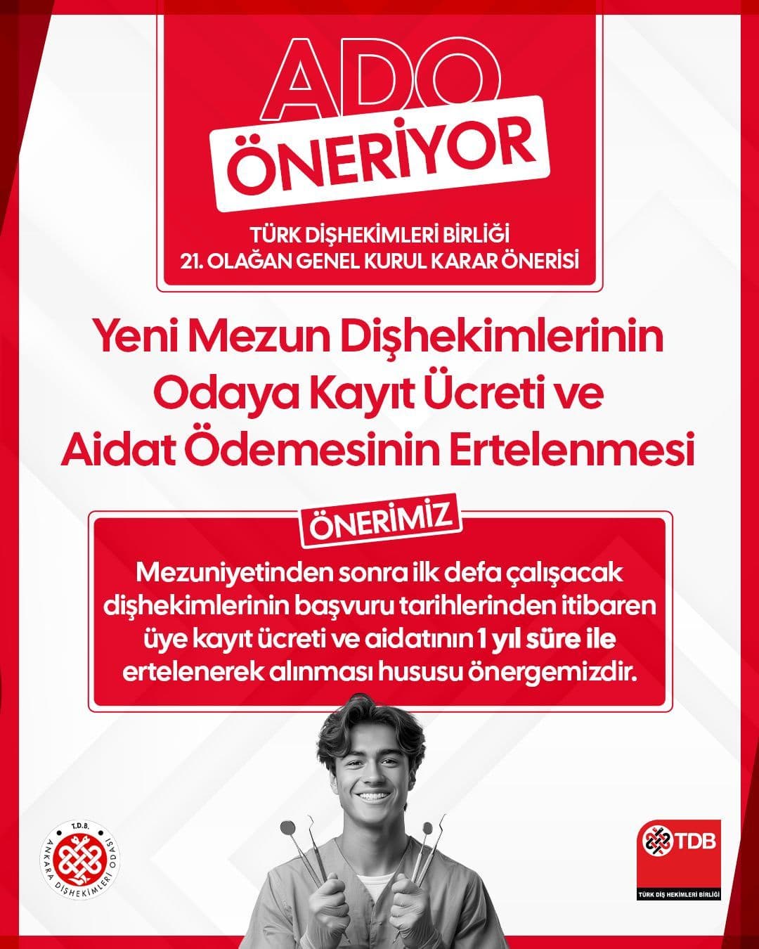 “ADO öneriyor - genç meslektaşlarımız için” görseli