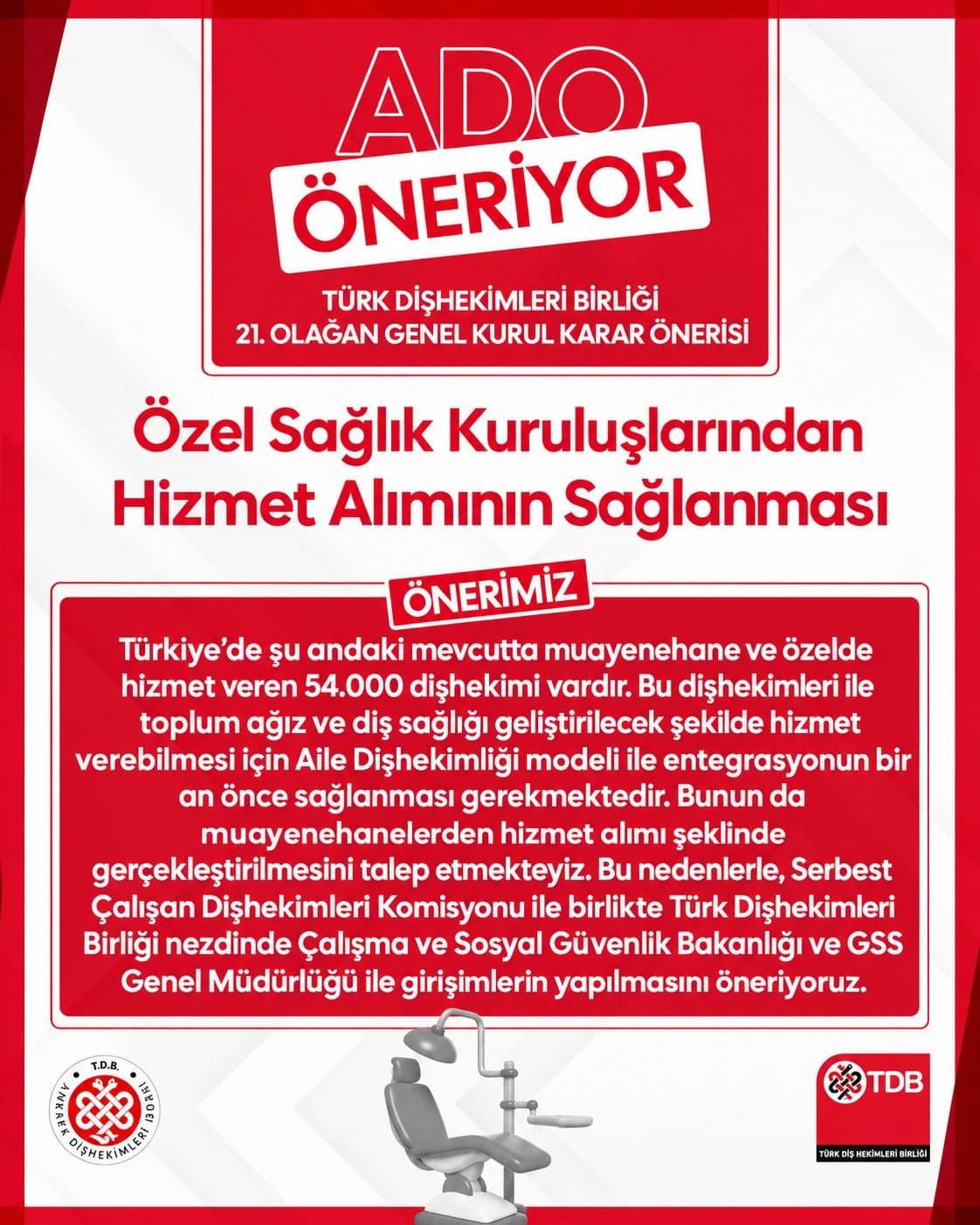 “ADO öneriyor / özel sağlık kuruluşlarından hizmet alımının sağlanması” görseli