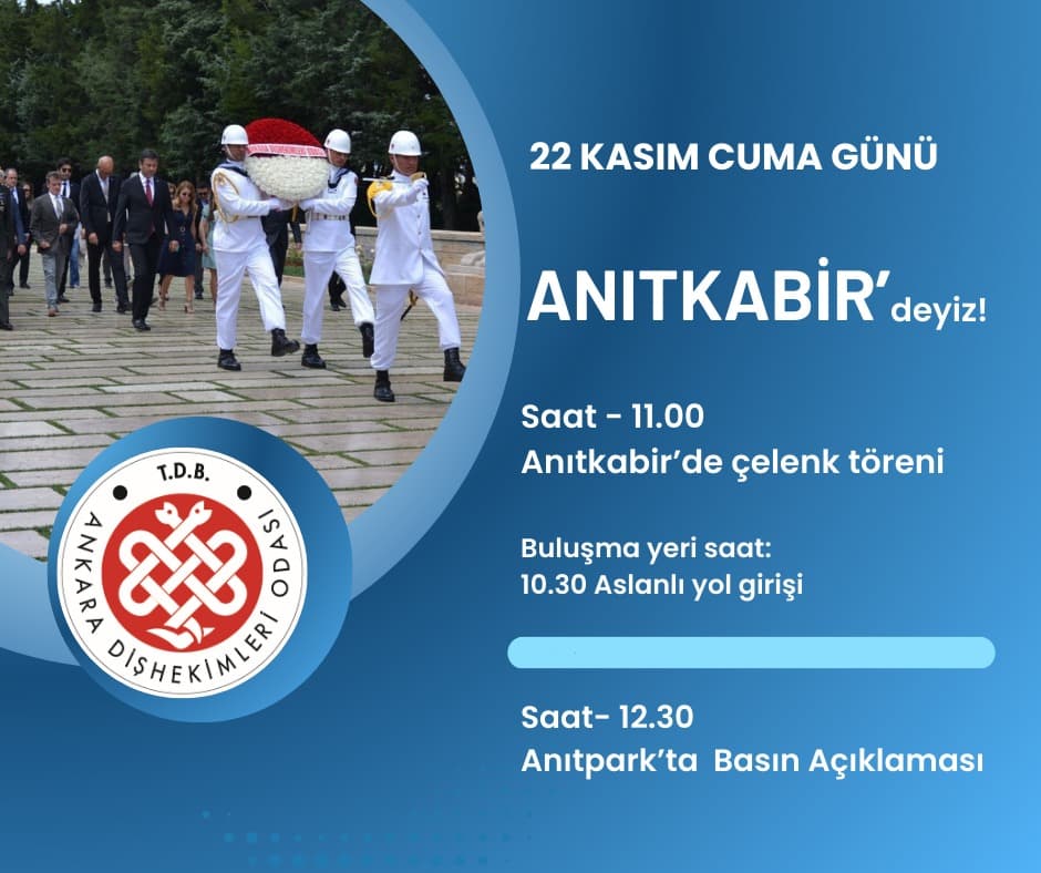 “22 Kasım Cuma günü Anıtkabir'deyiz” görseli