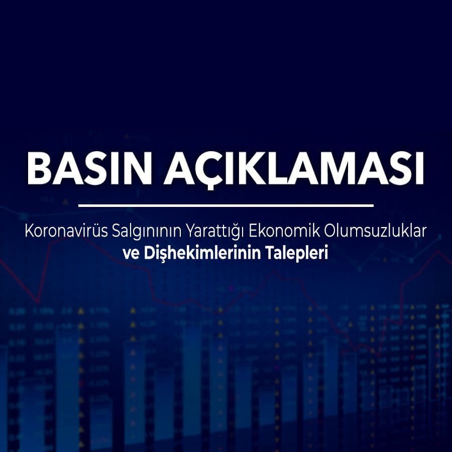 “Basın açıklaması-"koronavirüs salgınının yarattığı ekonomik olumsuzluklar ve dişhekimlerinin talepleri"” görseli