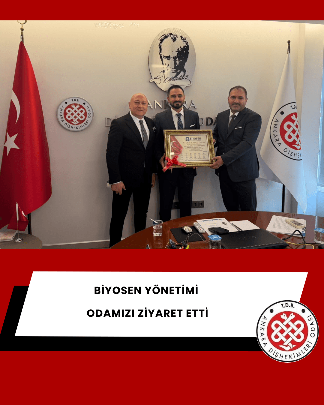 “Biyosen yönetimi odamızı ziyaret etti.” görseli