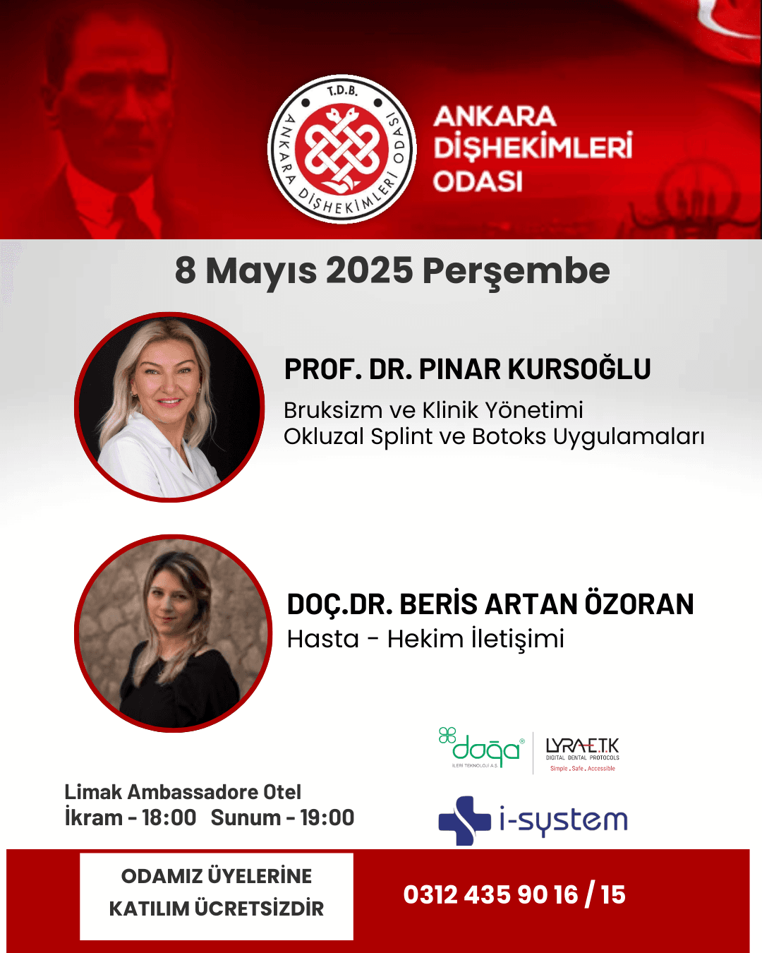 “8 Mayıs 2025 Prof.Dr. Pınar kursoğlu- Doç.Dr. Beris Artan Özoran” görseli