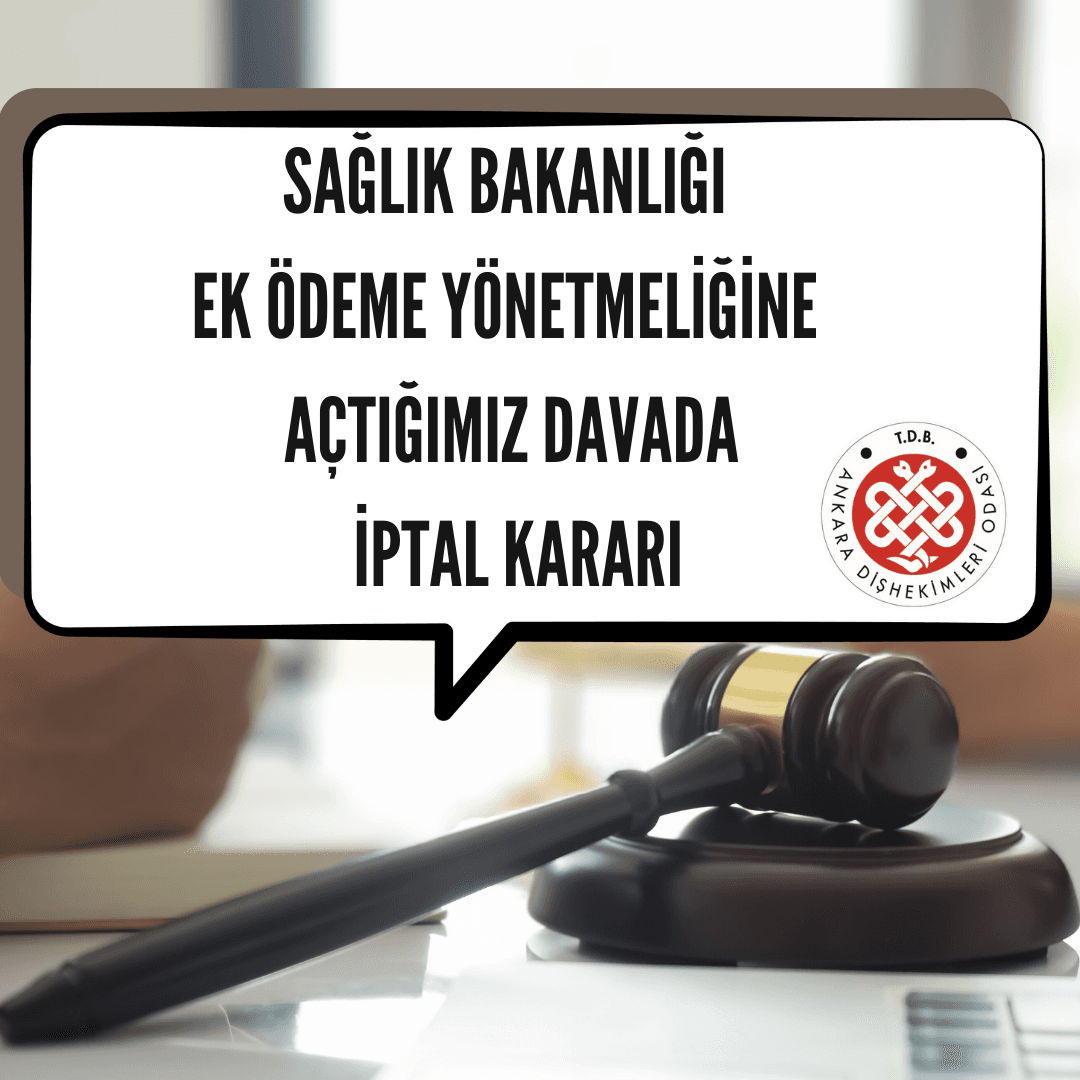 “Sağlık bakanlığı ek ödeme yönetmeliğine açtığımız davada iptal kararı” görseli