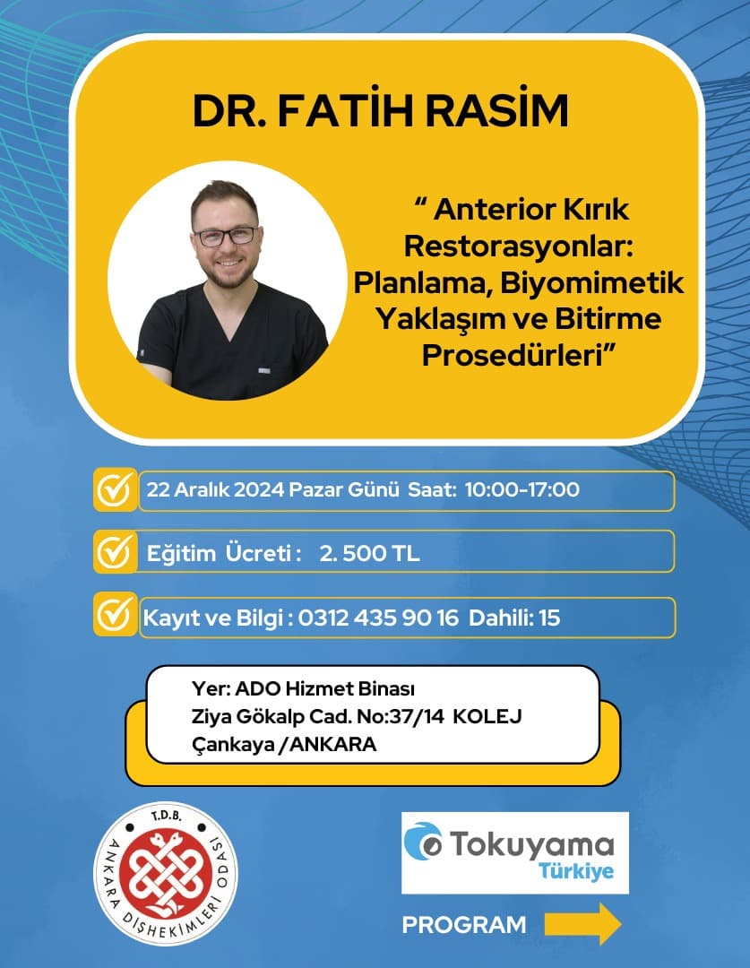 “22 Aralık 2024 - Dr. Fatih Rasim kurs” görseli