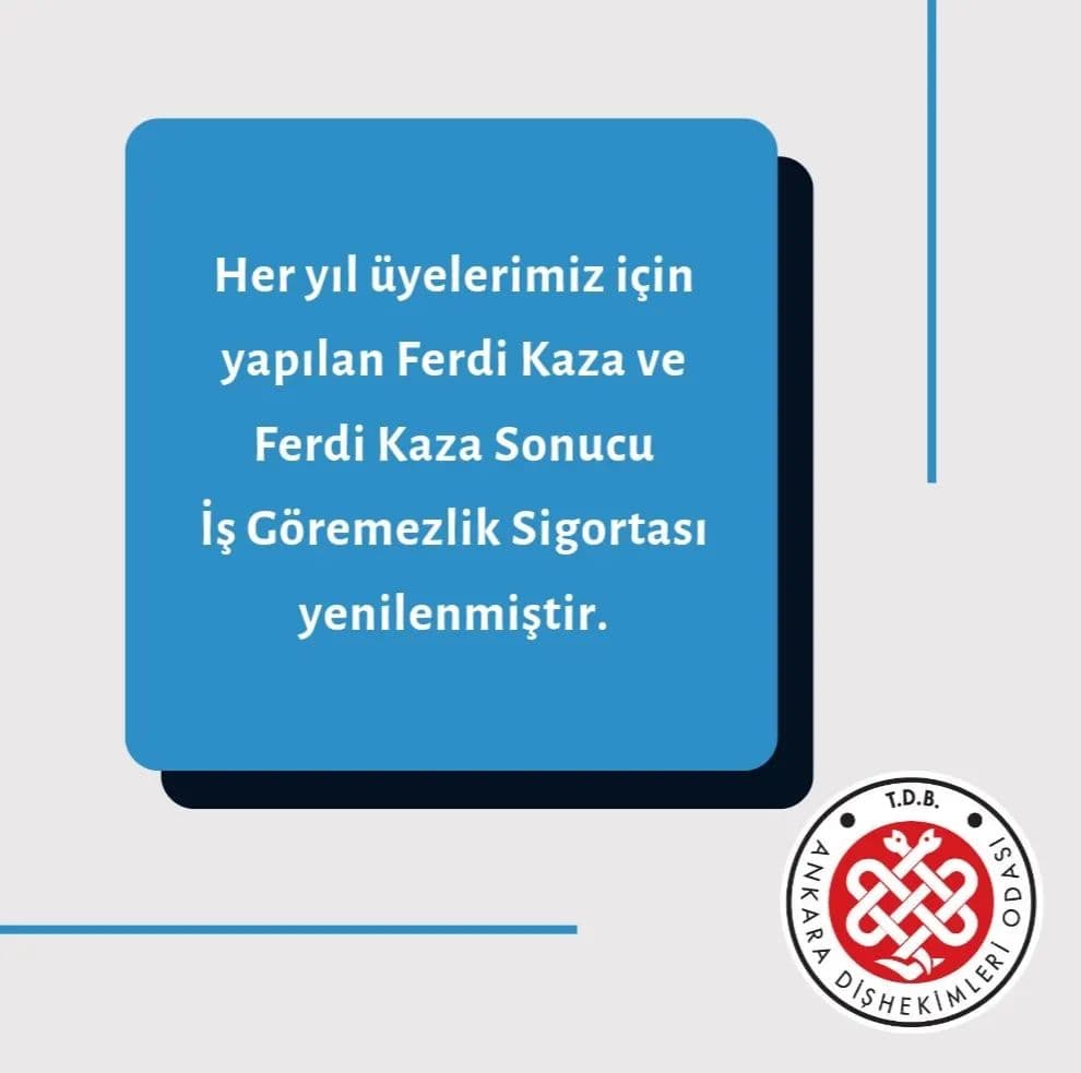 “Ferdi kaza ve ferdi kaza sonucu göremezlik sigortası yenilendi.” görseli