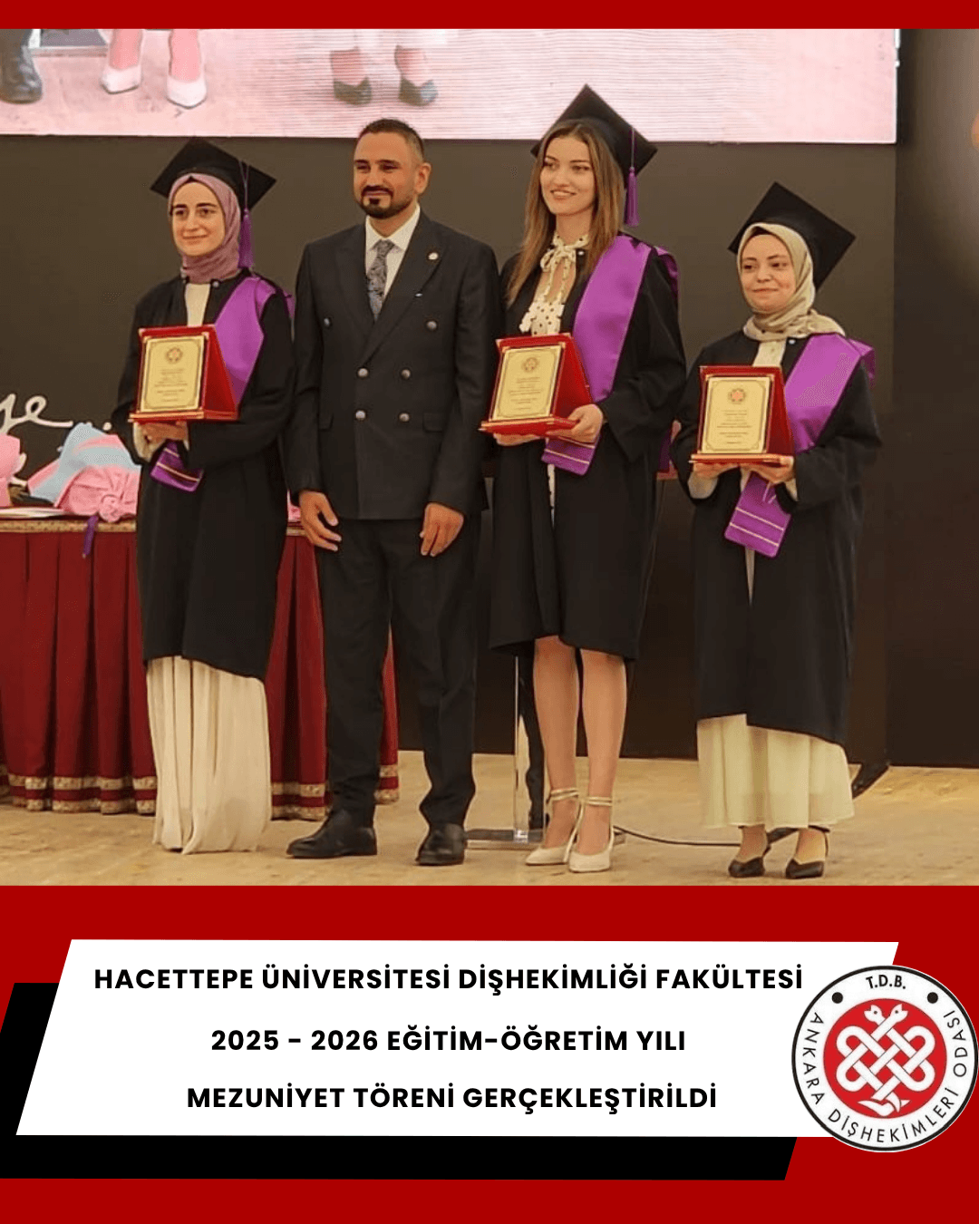 “Hacettepe üniversitesi diş hekimliği fakültesi 2025–2026 eğitim-öğretim yılı mezuniyet töreni gerçekleştirildi” görseli