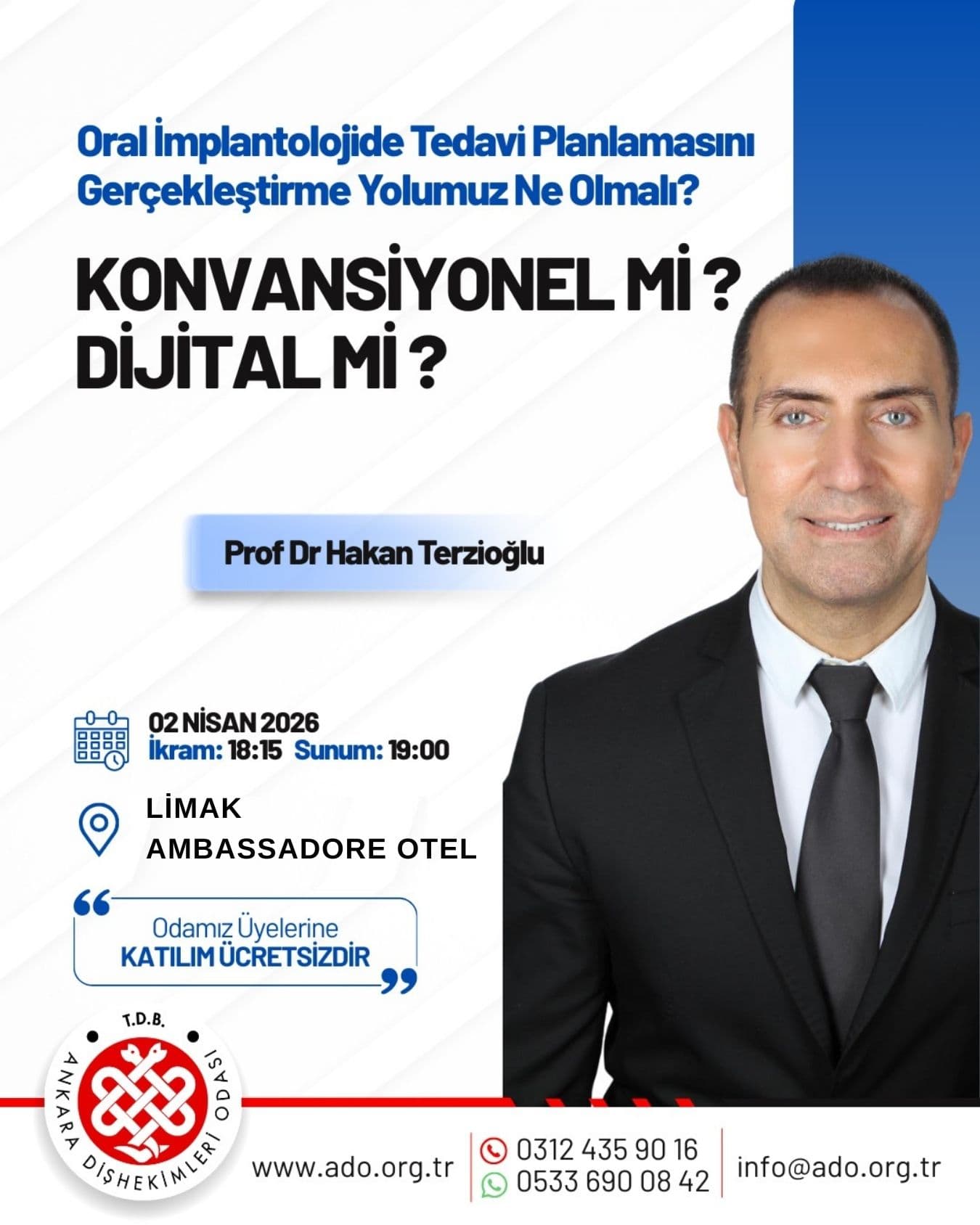 “Oral implantolojide tedavi planlamasını gerçekleştirme yolumuz ne olmalı? Konvansiyonel mi dijital mi” görseli