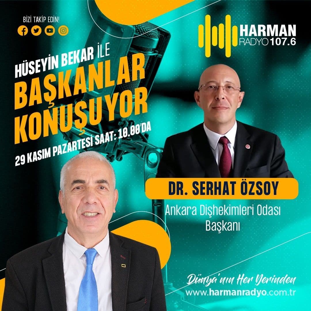 “Oda başkanımız harman radyoda” görseli