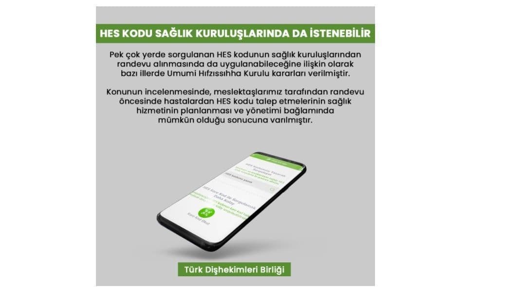 “Hes kodu sağlık kuruluşlarında da istenebilir” görseli