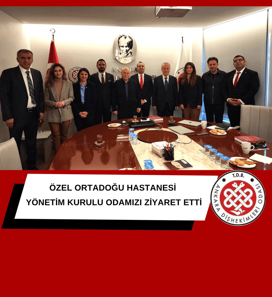 “Özel ortadoğu hastanesi yönetim kurulu odamızı ziyaret etti” görseli