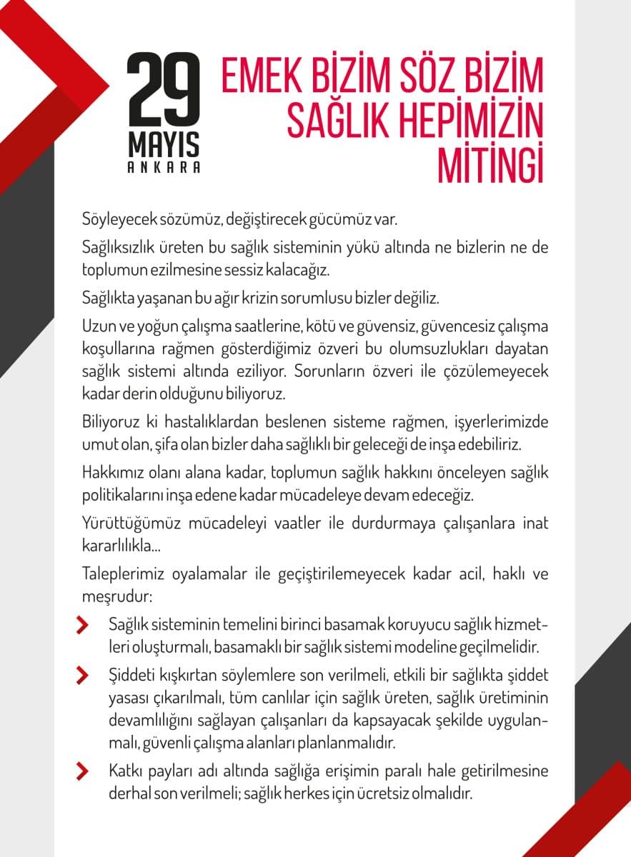 “29 MAYIS ANKARA BEYAZ MİTİNG `Ankara`yı Beyaza Boyamaya Geliyoruz!`” görseli