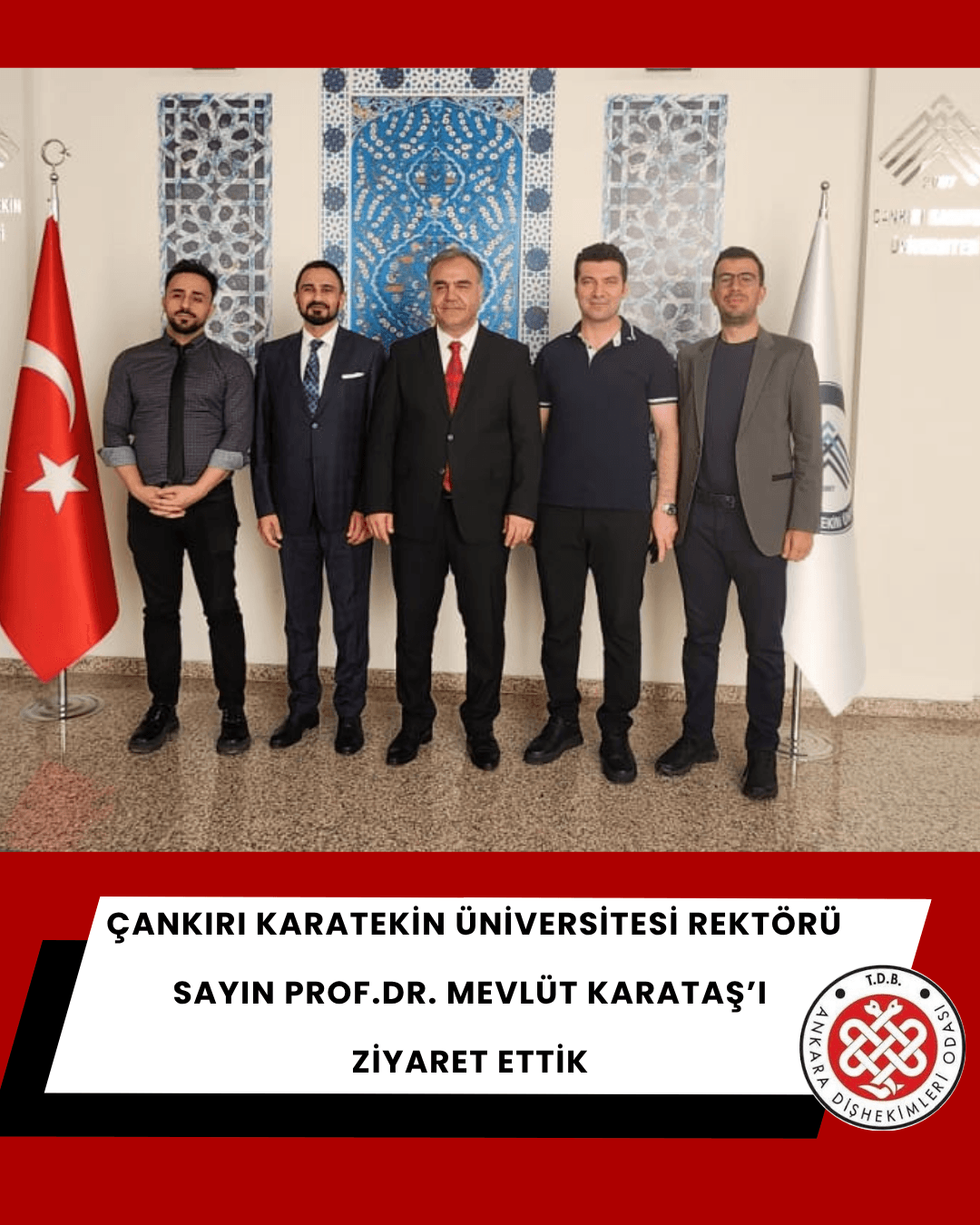 “Çankırı karatekin üniversitesi rektörü sayın Prof.Dr. Mevlüt Karataş’ı ziyaret ettik” görseli