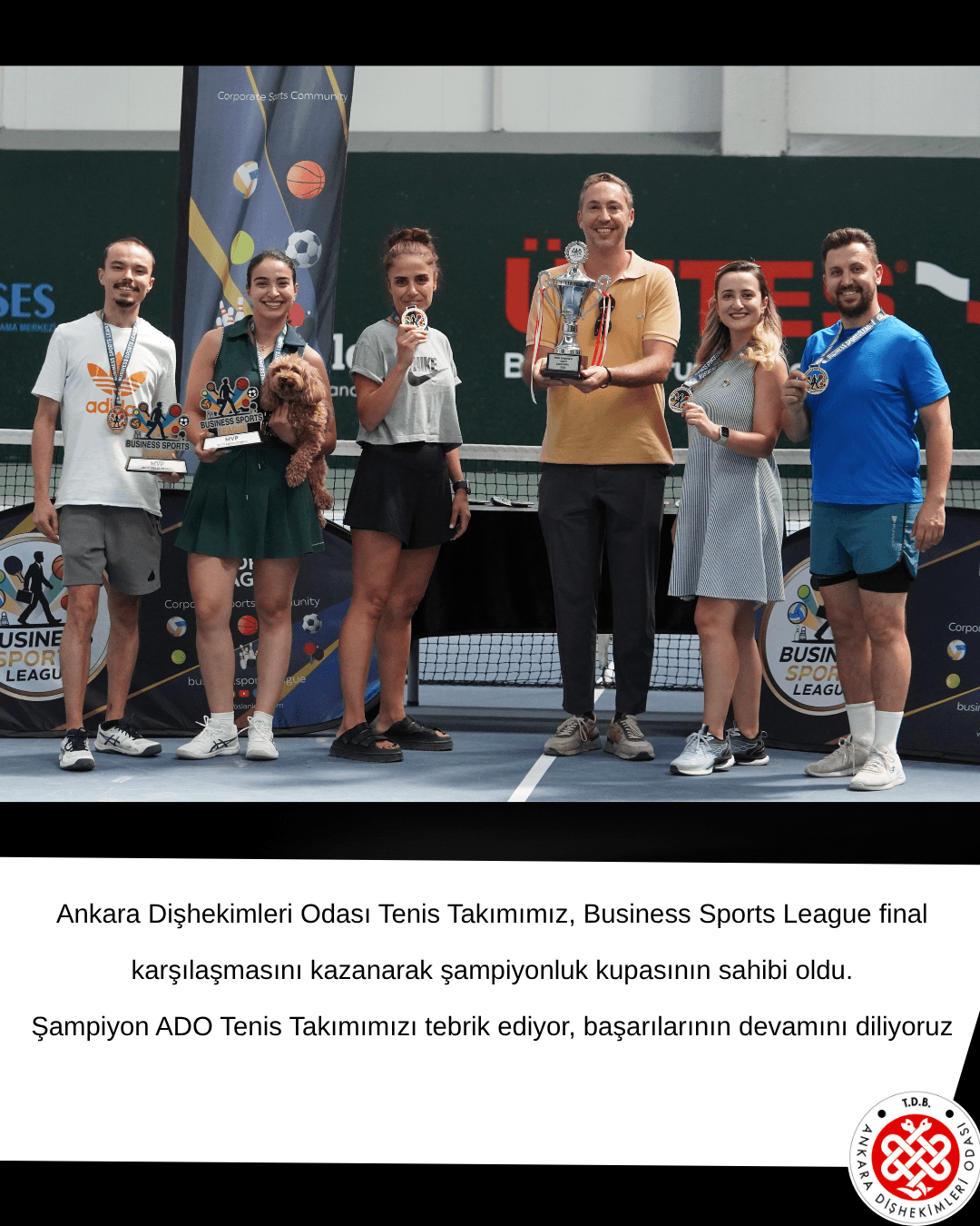 “ADO Tenis Takımımız Business Sports League Seri C Şampiyonu Oldu!” görseli