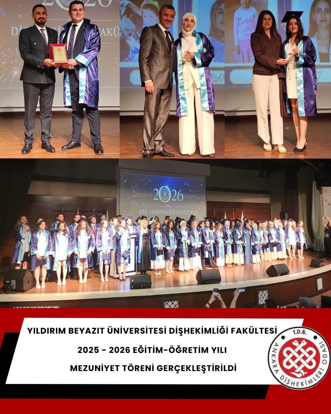 “Yıldırım beyazıt üniversitesi dişhekimliği fakültesi 2025–2026 eğitim-öğretim yılı mezuniyet töreni gerçekleştirildi” görseli