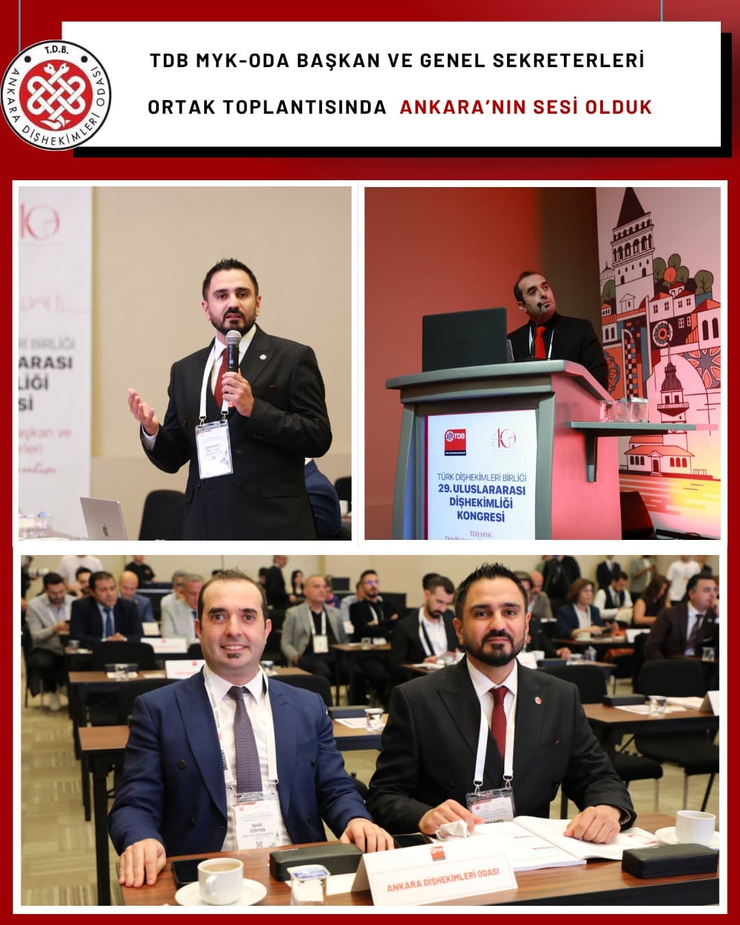 “TDB MYK-oda başkan ve genel sekreterleri ortak toplantısında Ankara’nın sesi olduk” görseli
