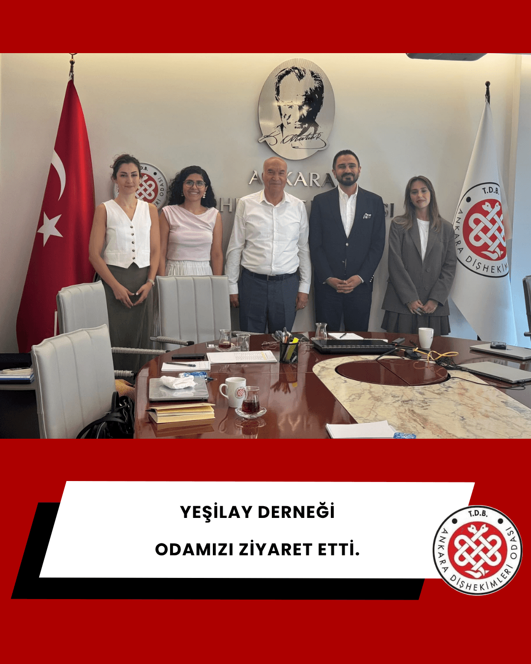 “Yeşilay derneği odamızı ziyaret etti.” görseli